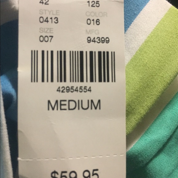 NY & Co Cotton Poplin Striped Cupcake Top - Picture 4 of 6